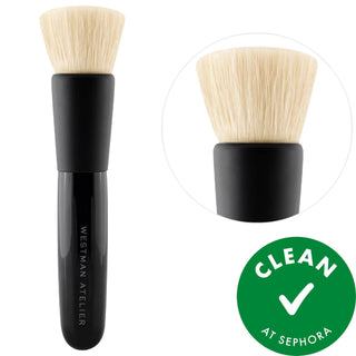 Clean Highlighter Blender Brush: Achieve Flawless, Even Color Blending with This Cruelty-Free, Flat Makeup Brush Clean Highlighter Brush: Flawless Blend, Cruelty-Free Makeup Highlighter brush, Blending brush, Makeup brush, Cruelty-free makeup brush, Flat makeup brush, Nylon makeup brush, Sustainable makeup brush, Best highlighter brush, Professional makeup brush, Makeup blending tool, highlighter, blending, makeup, cruelty-free, flat brush, nylon brush, sustainable, professional, blending tool, face brush, 