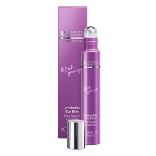 janssen cosmetics eye elixir roll-on serum packaging, applying eye elixir roll-on serum, close-up of eye elixir roll-on serum, ingredients of janssen cosmetics eye elixir serum Janssen Cosmetics Eye Elixir Roll-On Serum - Youthful Eye Care for All Skin Types | 15 ml Janssen Cosmetics Eye Elixir Roll-On Serum - Instant Effect eye-care, serum, anti-aging, roll-on, janssen-cosmetics, hydrating, puffiness-reducer, youthful-skin, glow, ai-generated