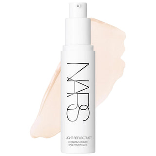 NARS Light Reflecting Hydrating Face Primer: Hyaluronic Acid for Dry Skin, Long-Lasting Makeup Base & Fine Line Reduction NARS Hydrating Face Primer: Hyaluronic Acid, Long-Lasting Makeup hydrating face primer, hyaluronic acid primer, makeup primer for dry skin, long-lasting makeup base, skin texture primer, primer with squalane, blue light protection skincare, hydrating primer for fine lines, face primer, makeup base, dry skin, fine lines, hydration, squalane, cacao peptides, moringa seed, skincare ingredie