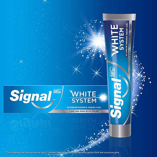 Signal White Now: 3X Whitening Toothpaste - Extra Fresh & Gold - Stain Removal, Fluoride Protection - Fresh Breath, Confident Smile Signal White Now: 3X Whitening Toothpaste for a Brighter Smile teeth whitening toothpaste, whitening toothpaste, fresh breath toothpaste, fluoride toothpaste, signal toothpaste, white now toothpaste, teeth stain remover, oral hygiene, dental care, extra fresh toothpaste, toothpaste, teeth whitening, fresh breath, fluoride protection, stain removal, oral care, dental hygiene, co