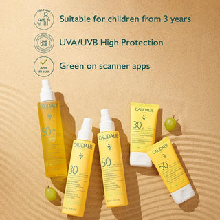 Caudalie Vinosun High Protection Cream SPF 30 Sunscreen - Eco-Friendly, Fragr...