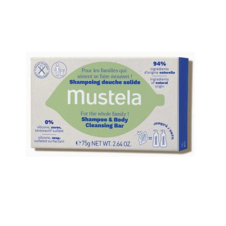 Mustela Shampoo and Body Bar - Gentle, Natural Cleansing for the Whole Family - Sulfate-Free, 94% Natural Ingredients Mustela Shampoo & Body Bar - Natural, Gentle Family Cleansing Mustela Shampoo, Body Bar, Natural Cleansing Product, Sulfate-Free Shampoo, Family Care Products, Gentle Cleansing, Natural Ingredients, Avocado Oil, Olive Oil, Biodegradable, Sensitive Skin Care, Eco-Friendly Products, Family Bath Time, Travel Essentials