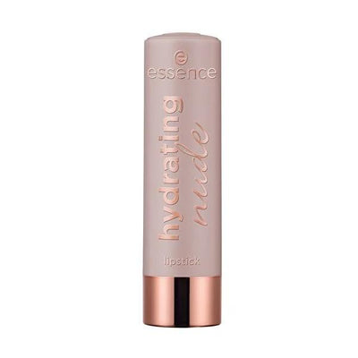 Essence Hydrating Matte Nude Lipstick - 301 Romantic - Infused with Shea Butter & Castor Oil for Natural, Long-Lasting C