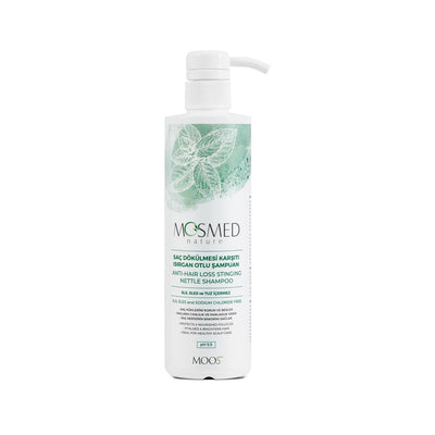 Moos Anti-Hair Loss Shampoo with Nettle Extract - 13.53 fl oz, Natural Hair Care for Thinning Hair