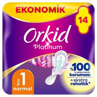 Orkid Platinum Ultra Thin Feminine Hygiene Pads - 14 Count Eko Pack - Superior Absorbency & Odor Control for Reliable Period Protection Orkid Platinum Pads: Ultra Thin, Superior Absorbency & Comfort feminine hygiene pads, menstrual pads, sanitary pads, ultra thin pads, absorbent pads, odor control pads, period protection, overnight pads, pads for women, leakproof pads, feminine hygiene, menstrual cycle, women's health, period care, ultra-thin, odor control, leak protection, comfort, discretion, reliable, fr