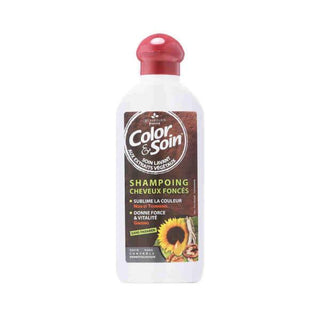 color soin dark hair shampoo 250ml bottle, vibrant dark hair result with color soin shampoo Color&Soin Dark Hair Shampoo - Shine Enhancer | 250ml Color&Soin Dark Hair Shampoo - 250ml color-and-soin, dark-hair-shampoo, hair-care, shampoo, shiny-hair, color-maintenance, hydration, beauty-products, ai-generated, 250ml
