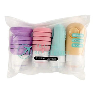 KPM Silicone Travel Bottle Set 4-Piece: TSA Approved, Leakproof, Reusable Travel Containers for Liquids & Toiletries KPM Travel Bottle Set: TSA Approved, Leakproof & Reusable travel bottle set, silicone travel bottles, TSA approved travel bottles, reusable travel containers, travel size toiletries, leakproof travel bottles, portable travel bottles, travel accessories, travel containers for liquids, travel bottle kit, travel bottles, silicone bottles, TSA approved, reusable containers, travel toiletries, lea
