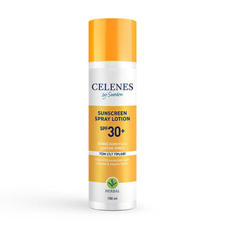 Celenes Herbal SPF 30+ Sunscreen Lotion Spray: UVA/UVB Protection, Nordic Extracts, No White Cast, Alcohol & Paraben-Free, Water Resistant Celenes Herbal SPF 30+ Sunscreen: Natural UVA/UVB Protection sunscreen spray, SPF 30+ sunscreen, mineral sunscreen, organic sunscreen, sun protection lotion, paraben free sunscreen, alcohol free sunscreen, sunscreen for sensitive skin, UVA UVB protection, water resistant sunscreen, sun protection, skin care, natural sunscreen, gentle sunscreen, UVA protection, UVB protec