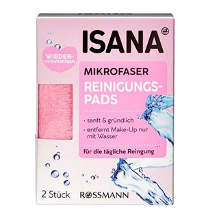 Isana Microfiber Facial Cleansing Pads - Reusable, Vegan & Dermatologically Tested | Gentle Deep Face Cleanse & Makeup Removal Isana Microfiber Cleansing Pads - Vegan & Reusable Makeup Remover microfiber cleansing pads, reusable makeup remover, vegan facial cleansing, dermatologically tested cleansing, gentle face cleansing, eco-friendly makeup removal, deep facial cleansing, Isana cleansing pads, facial cleansing, makeup removal, reusable pads, microfiber pads, vegan, cruelty-free, skincare, sensitive skin