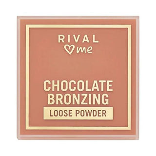 Rival Loves Me Chocolate Bronzer: Vegan Loose Bronzing Powder for Natural Face & Décolleté Bronze - Delicious Scented Makeup Rival Loves Me Chocolate Bronzer - Vegan, Natural Bronze Chocolate bronzer, Vegan bronzer, Loose bronzing powder, Natural bronzed look makeup, Face and décolleté bronzer, Scented bronzer, bronzer, vegan makeup, chocolate scented makeup, face bronzer, decollete bronzer, natural tan, buildable coverage, airbrushed finish, ethically-conscious consumers, cruelty-free, multi-tasker, makeup
