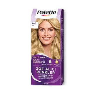 Palette Hair Dye 9-0 Sarı Saç Boyası - Long-Lasting Vibrant Hair Color with Nourishing Properties Palette 9-0 Sarı Saç Boyası Hair Dye - Vibrant & Long-Lasting hair dye, Palette hair color, 9-0 Sarı Saç Boyası, long-lasting hair color, nourishing hair dye, vibrant hair color, hair care, cosmetic, beauty product, Palette cosmetics