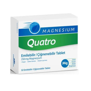 Magnesium Quatro Chewable Magnesium Supplement - Vegan, Gluten-Free, Sugar-Free - 32 Tablets Magnesium Quatro - Vegan Chewable Magnesium Supplement Magnesium Supplement, Chewable Magnesium, Vegan Magnesium Supplement, Gluten-Free Supplement, Sugar-Free Magnesium, Magnesium Quatro, Dietary Supplement, Vegan, Gluten-Free, Sugar-Free, Health Supplements, Wellness Products