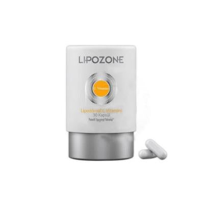 Lipozone Vitamin C Supplement with Zinc - 30 Capsules, Immune System Support & Antioxidant Benefits