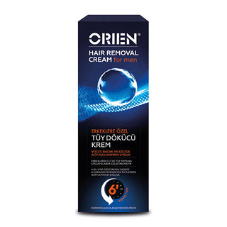 Orien Hair Removal Cream for Men - Dermatologically Approved, 3.38 fl oz Orien Men's Hair Removal Cream - Smooth Skin, Dermatologically Approved hair removal cream for men, dermatologically approved hair removal, men's grooming products, Orien hair removal cream, hair removal for body and underarms, men's hair removal, smooth skin for men, easy hair removal, grooming essentials for men, hair removal solution