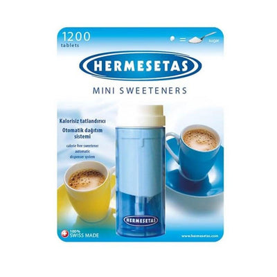 Hermesetas Sugar Substitute Tablets 1200 Count - Calorie-Free Sweetener for Diets