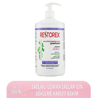 Restorex Anti Hair Loss Shampoo for Healthy Hair Growth - 33.81 fl oz Restorex Anti Hair Loss Shampoo for Healthy Hair Growth hair loss shampoo, anti hair loss, healthy hair growth, herbal shampoo, Restorex shampoo, hair care, hair growth, hair loss solution, natural shampoo, hair nourishment, scalp care