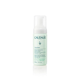 Caudalie Vinoclean Instant Foaming Cleanser - Natural Origin Vegan Facial Cleanser for Sensitive Skin