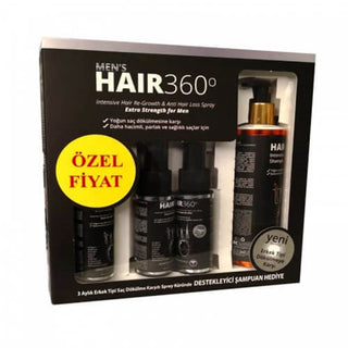 Men's Hair 360 Intensive Hair Spray for Men 50 ml x 3 Pcs