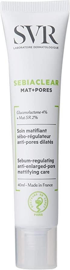 SVR Sebiaclear Mat Pores: Oil Control Matte Moisturizing Cream | Pore Minimizing, Anti-Shine Salicylic Acid & Niacinamid