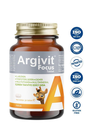 Argivit Focus Dietary Supplement - Multivitamin, Multimineral, Fosfatidilseri...