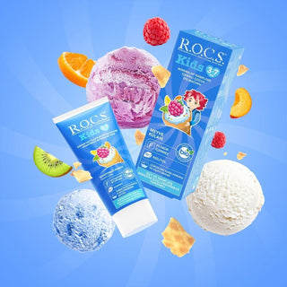 ROCS Kids Toothpaste Fruit Flavored for Children Aged 3-7 Years - Natural, Safe & Enjoyable Oral Care ROCS Kids Toothpaste - Natural & Safe for Children kids toothpaste, natural toothpaste for children, fruit flavored toothpaste, ROCS Kids toothpaste, children's oral care products, toothpaste for children aged 3-7, natural oral care, safe toothpaste for kids, kids oral hygiene, children's dental care