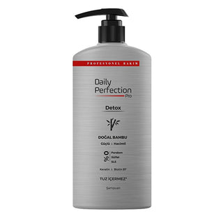 Daily Perfection Detox Shampoo 500ml - Sulfate-Free, Natural Keratin & Vitamin Enriched Hair Care Detox Shampoo - Natural & Sulfate-Free Hair Care detox shampoo, sulfate-free shampoo, natural hair care, keratin shampoo, vitamin enriched hair care, gentle cleansing, frizz reduction, hair nourishment, sensitive scalp, hair repair, healthy hair growth