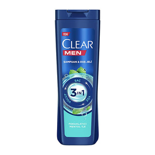 Clear Men 3-in-1 Menthol Refreshing Shampoo, Shower & Face Wash: Combat Dandruff, Cleanse & Invigorate - All In One! Clear Men 3-in-1: Menthol Shampoo, Shower & Face Wash 3 in 1 shampoo, men's shower gel, anti dandruff shampoo, menthol shampoo, body wash for men, dandruff shampoo and body wash, clear men shampoo, refreshing body wash, shampoo face wash body wash, men's grooming products, 3-in-1, menthol, dandruff control, mens grooming, hair care, skin care, body care, refreshing, convenient, time-saving, s