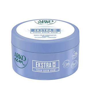 arko-extra-moisturizing-cream-250ml, arko-cream-packaging, arko-cream-in-use Arko Extra Moisturizing Cream - Deep Hydration for All Skin Types | 250 ml Arko Extra Moisturizing Cream 250 ml arko, moisturizer, vegan, dry-skin, cruelty-free, skin-care, extra-moisturizing, paraben-free, hydration, ai-generated