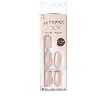 Impress Color Press-On Nails - Medium Bubble Kiss, Easy DIY Nail Kit for Salon-Quality Nails at Home Impress Color Press-On Nails - Easy DIY Nail Kit press-on nails, fake nails, DIY nail kit, at-home nail beauty, temporary nail enhancement, nail care, beauty products, self-adhesive nails, salon-quality nails, nail art, special occasion nails, everyday wear nails