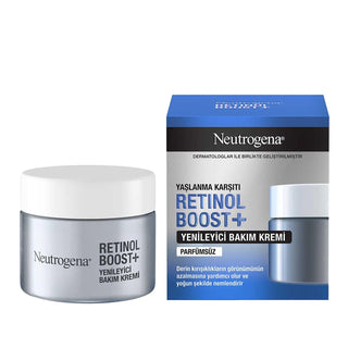 Neutrogena Anti-Aging Night Cream with Retinol Boost Formula - Stimulates Skin Renewal, Reduces Fine Lines & Wrinkles - 1.69 fl oz Neutrogena Retinol Boost Night Cream - Anti-Aging Skincare Neutrogena Retinol Boost, Anti-aging night cream, Retinol skincare, Yenileyici bakım kremi, Yaşlanma karşıtı krem, Skincare, Anti-aging, Night cream, Retinol benefits, Wrinkle reduction, Skin renewal, Neutrogena skincare, Cosmetic products