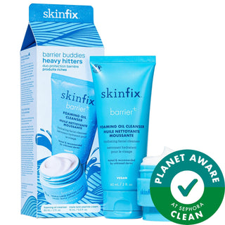 Barrier Buddies: Hydrating Skincare Set for Dry, Sensitive Skin | Reduce Redness with Foaming Cleanser & Peptide Cream | Vegan & Cruelty-Free Barrier Buddies Skincare Set: Hydrate Dry, Sensitive Skin dry skin hydration set, sensitive skin skincare, redness reducing cleanser, peptide cream moisturizer, vegan skincare set, cruelty-free skincare, hydrating face wash, skin barrier repair, soothing skincare, B-L3 complex, dry skin, sensitive skin, redness, irritation, hydration, vegan, cruelty-free, cleanser, mo