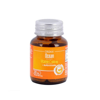 ocean vitamin c 1000mg bioflavonoids 30 tablets, bottle of ocean vitamin c supplement Ocean Vitamin C 1000mg - Bioflavonoids | 30 Tablets Ocean Vitamin C 1000mg + Bioflavonoids Tablets ocean, vitamin-c, bioflavonoids, dietary-supplement, immune-support, antioxidant, health, vitamins, ai-generated, tablets