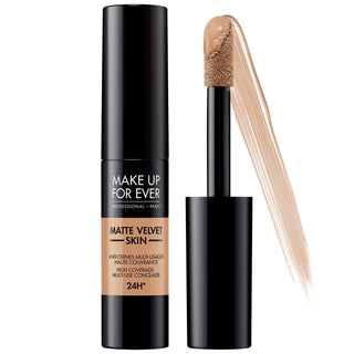 Matte Velvet Skin: Full Coverage Waterproof Concealer - 24HR Wear, Redness Correcting, Multi-Use Contour Concealer Matte Velvet Skin Concealer: Full Coverage, Waterproof, 24HR Wear matte concealer, full coverage concealer, waterproof concealer, long lasting concealer, transfer proof concealer, concealer for oily skin, concealer for dry skin, contour concealer, multi-use concealer, redness correcting concealer, concealer, full coverage makeup, long-lasting makeup, natural matte finish, smooth skin, correct r