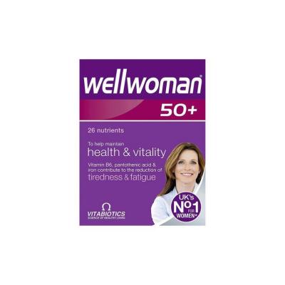 Vitabiotics Wellwoman 50+ Dietary Supplement for Women - Multivitamin with Antioxidants, 30 Tablets