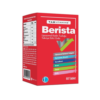 Tabvitamins Berista: Liposomal Berberine & Herbal Dietary Supplement Tablets for Blood Sugar & Liver Health
