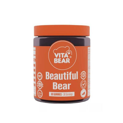 Vita Bear Beautiful Bear: Collagen & Hyaluronic Acid Gummies for Radiant Skin, Hair & Nails - Anti-Aging, Chewable Beaut