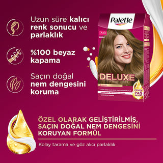 palette deluxe hair color 7-0 brown, rich hair color intensity, long-lasting hair dye palette Palette Deluxe Hair Color - 7-0 Brown | Rich Color Intensity Palette Deluxe Hair Color 7-0 Brown | Long-Lasting Color palette, hair-color, brown-hair-color, deluxe-hair-color, long-lasting-color, intense-color, adults, micro-oils, shiny-hair, ai-generated