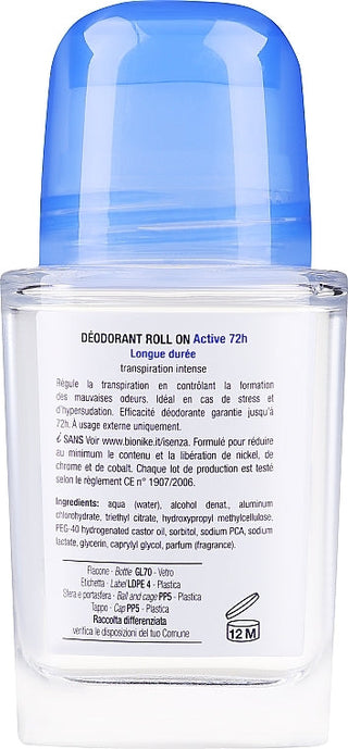 BioNike Defence Deo Active Roll-On 72h - Long Lasting Anti-Perspirant Deodorant for Active Individuals