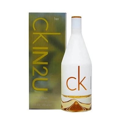 Calvin Klein IN2U: Women's EDT Perfume - Fresh, Floral Fragrance with Pink Grapefruit, Sugar Orchid, and Neon Amber (150
