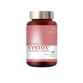 creavit systox 28 capsules front view, creavit systox 28 capsules side view CreaVit Systox 28 Capsules - Cranberry & D-Mannoz | 28 Count CreaVit Systox 28 Capsules | Cranberry & D-Mannoz creavit, systox, cranberry, d-mannoz, dietary-supplement, health, wellness, capsules, adult-supplements, ai-generated