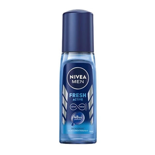 nivea men fresh active deodorant pump spray 75 ml, nivea men deodorant features and benefits, nivea men fresh active deodorant application Nivea Men Fresh Active Deodorant Pump Spray - 48 Hour Protection for All Skin Types | 2.54 fl oz Nivea Men Fresh Active Deodorant - 48 Hour Protection nivea, men-deodorant, fresh-active-deodorant, pump-spray, 48-hour-protection, toiletries, skincare, deodorant-spray, ai-generated, men's-grooming