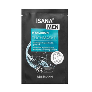 Isana Men Hydro Power Nemlendirici Face Mask for Men - Hyaluronic Acid, Vegan, Dermatologically Approved Isana Men Face Mask: Hyaluronic Acid & Vegan Skincare face mask for men, hydrating face mask, vegan face mask, dermatologically approved face mask, hyaluronic acid face mask, moisturizing skincare, men's skincare, skincare for hydration, vegan skincare, cruelty-free cosmetics, men's grooming, skincare essentials