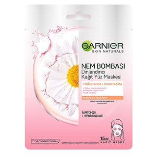 Garnier Chamomile Sheet Mask - Hydrating, Soothing & Relaxing Face Mask for Sensitive Skin Garnier Chamomile Sheet Mask - Hydrate & Relax Garnier sheet mask, chamomile face mask, hydrating sheet mask, sensitive skin care, natural skincare products, chamomile extract, intense hydration, relaxing skincare, self-care routine, skincare for sensitive skin
