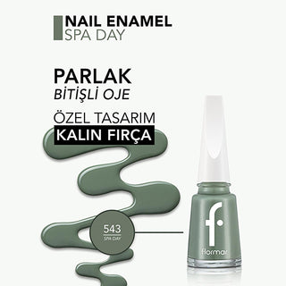 flormar nail enamel spa day close-up, variety of flormar nail enamel colors Flormar Nail Enamel - Spa Day | 15 ml Flormar Nail Enamel - Spa Day | Intense Color flormar, nail-enamel, spaday, beauty, makeup, nail-care, long-lasting, colorful-nails, ai-generated, teen-grade
