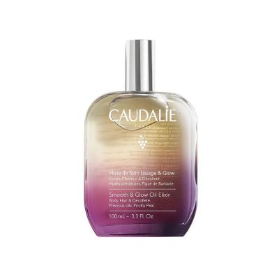 Caudalie Smoothing Radiance Body & Hair Oil: Argan, Grape Seed & Prickly Pear - Vegan, Non-Greasy Body and Hair Elixir f