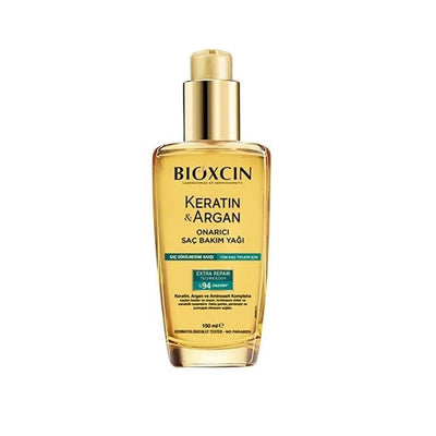 Bioxcin Keratin and Argan Repairing Hair Care Oil 150ml - Nourishing and Repairing Hair Oil for Damaged Hair