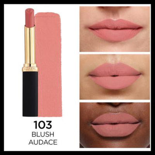 Loreal Paris Color Riche Intense Volume Matte Lipstick - 103 Blush Audace, Hyaluronic Acid, Matte Finish, Volume Enhancing Loreal Paris Color Riche Matte Lipstick - Blush Audace Loreal Paris Color Riche, Matte Lipstick, Hyaluronic Acid Lipstick, Volume Enhancing Lip Color, Blush Audace Lipstick, Long Lasting Lip Color, Moisturizing Lipstick, Matte Finish Lipstick, Lip Care, Beauty Essentials, Makeup, Lip Products