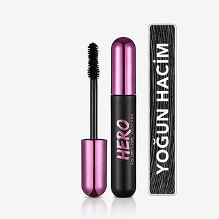 Flormar Hero Volume & Curl Mascara: Intense Black, Long-Lasting, Smudge-Proof, Flake-Free - Volumizing Fiber Brush Eye Makeup Flormar Hero Mascara: Volume, Curl, Long-Lasting Black Mascara Volume mascara, Curling mascara, Black mascara, Long lasting mascara, Smudge proof mascara, Flake free mascara, Fiber brush mascara, High pigment mascara, Eye makeup, Volumizing mascara, mascara, volume, curl, long-lasting, smudge-proof, flake-free, fiber brush, high pigment, eye enhancement, dramatic eyes, defined lashes