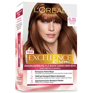 Loreal Paris Excellence Creme Hair Dye - 100% Grey Coverage, Long-Lasting Color Loreal Paris Excellence Creme Hair Dye - 100% Grey Coverage hair dye, long-lasting hair color, grey hair coverage, nourishing hair dye, Loreal Paris Excellence Creme, hair care, color protection, Pro-Keratin, ceramide-infused mask, pH balanced shampoo