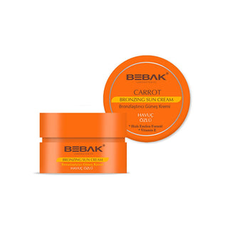Bebak Carrot Extract Sun Tanning Cream: Achieve a Fast, Deep Tan While Moisturizing & Prolonging Your Color - Non-Greasy Formula, 3.38 fl oz Bebak Carrot Tan Cream: Fast, Deep Color & Hydration carrot tanning cream, fast tanning lotion, tan enhancer, tan prolonging moisturizer, tan accelerator, non-greasy tanning lotion, sun tanning cream, tanning cream for dark skin, tanning cream, tan lotion, carrot extract, moisturizing, hydrating, non-greasy, fast-absorbing, prolongs tan, sun tanning, tanning, dark skin